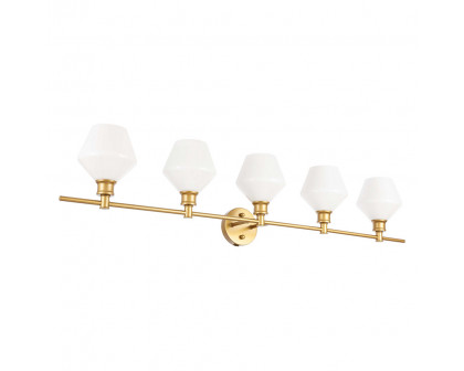 Elegant Wall Sconce - Brass/Matte Glass (LD2325BR)