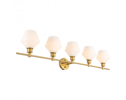 Elegant Wall Sconce - Brass/Matte Glass (LD2325BR)