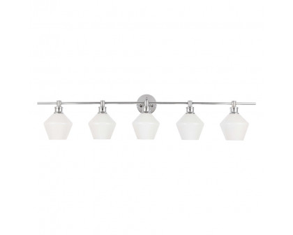 Elegant Wall Sconce - Chrome/Matte Glass (LD2325C)