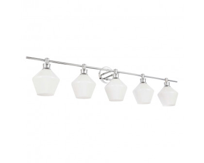 Elegant Wall Sconce - Chrome/Matte Glass (LD2325C)