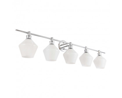 Elegant Wall Sconce - Chrome/Matte Glass (LD2325C)