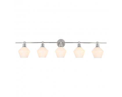 Elegant Wall Sconce - Chrome/Matte Glass (LD2325C)