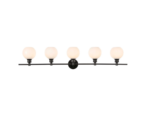 Elegant Wall Sconce - Black/Matte Glass (LD2327BK)