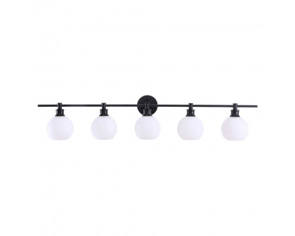 Elegant Wall Sconce - Black/Matte Glass (LD2327BK)