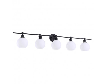 Elegant Wall Sconce - Black/Matte Glass (LD2327BK)