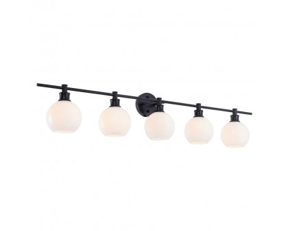 Elegant Wall Sconce - Black/Matte Glass (LD2327BK)