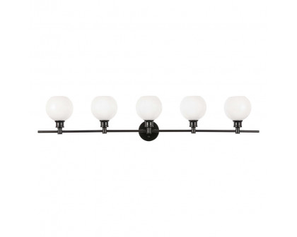 Elegant Wall Sconce - Black/Matte Glass (LD2327BK)