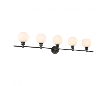 Elegant Wall Sconce - Black/Matte Glass (LD2327BK)