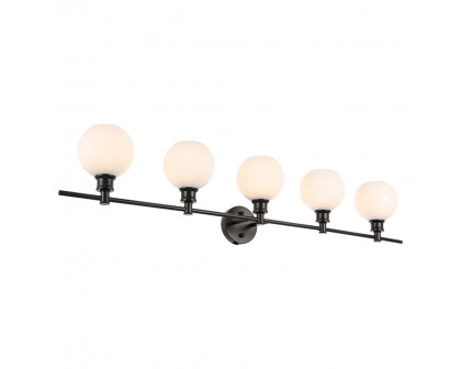 Elegant Wall Sconce - Black/Matte Glass (LD2327BK)