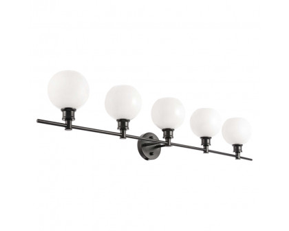 Elegant Wall Sconce - Black/Matte Glass (LD2327BK)