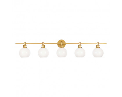 Elegant Wall Sconce - Brass/Matte Glass (LD2327BR)