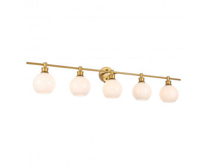 Elegant Wall Sconce - Brass/Matte Glass (LD2327BR)