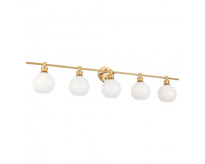 Elegant Wall Sconce - Brass/Matte Glass (LD2327BR)