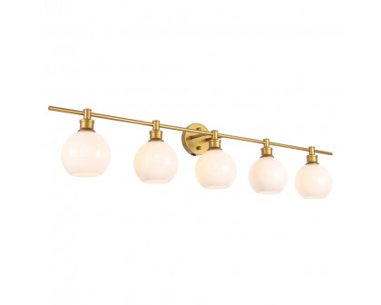 Elegant Wall Sconce - Brass/Matte Glass (LD2327BR)