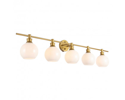 Elegant Wall Sconce - Brass/Matte Glass (LD2327BR)