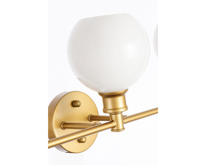 Elegant Wall Sconce - Brass/Matte Glass (LD2327BR)