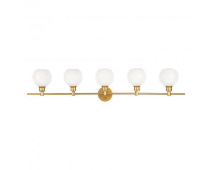 Elegant Wall Sconce - Brass/Matte Glass (LD2327BR)