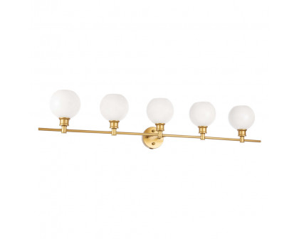 Elegant Wall Sconce - Brass/Matte Glass (LD2327BR)