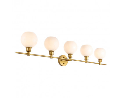 Elegant Wall Sconce - Brass/Matte Glass (LD2327BR)