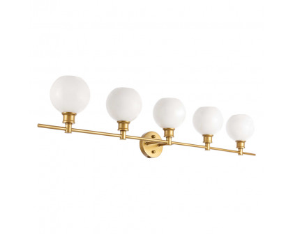 Elegant Wall Sconce - Brass/Matte Glass (LD2327BR)