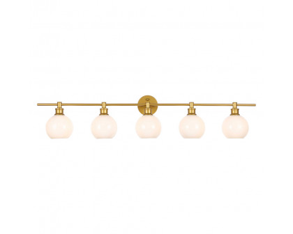 Elegant Wall Sconce - Brass/Matte Glass (LD2327BR)