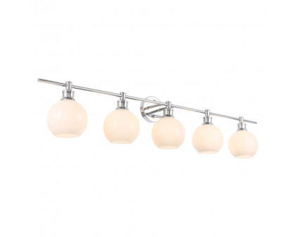 Elegant Wall Sconce - Chrome/Matte Glass (LD2327C)