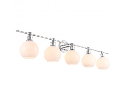 Elegant Wall Sconce - Chrome/Matte Glass (LD2327C)