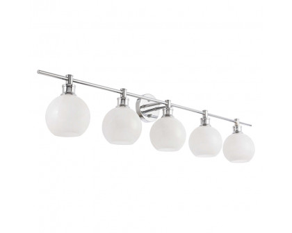 Elegant Wall Sconce - Chrome/Matte Glass (LD2327C)