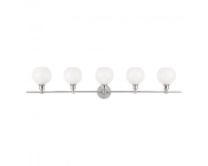 Elegant Wall Sconce - Chrome/Matte Glass (LD2327C)