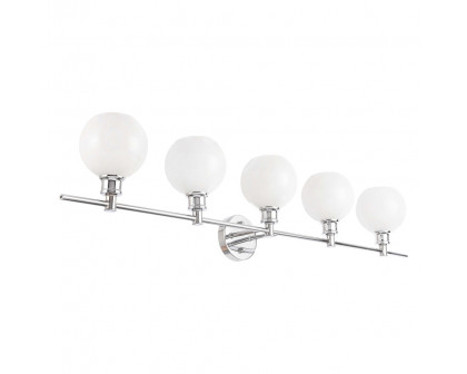 Elegant Wall Sconce - Chrome/Matte Glass (LD2327C)