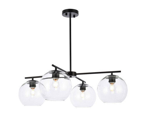 Elegant Opus 4 Lights Pendant - Black (LD2331BK)