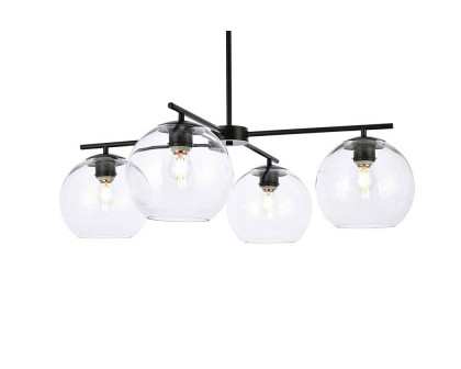 Elegant Opus 4 Lights Pendant - Black (LD2331BK)