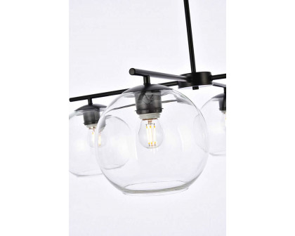 Elegant Opus 4 Lights Pendant - Black (LD2331BK)