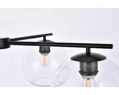 Elegant Opus 4 Lights Pendant - Black (LD2331BK)