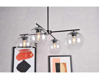 Elegant Opus 4 Lights Pendant - Black (LD2331BK)