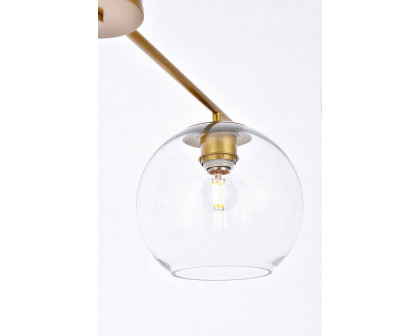 Elegant Opus 4 Lights Pendant - Brass (LD2331BR)