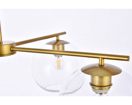 Elegant Opus 4 Lights Pendant - Brass (LD2331BR)