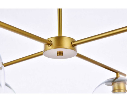 Elegant Opus 4 Lights Pendant - Brass (LD2331BR)