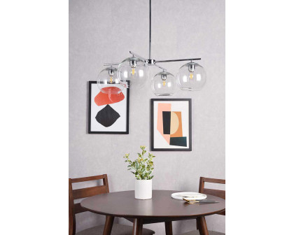 Elegant Opus 4 Lights Pendant - Chrome (LD2331C)