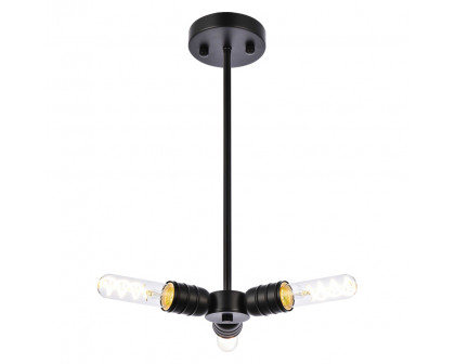 Elegant Reyes 3 Lights Pendant - Black (LD2337BK)