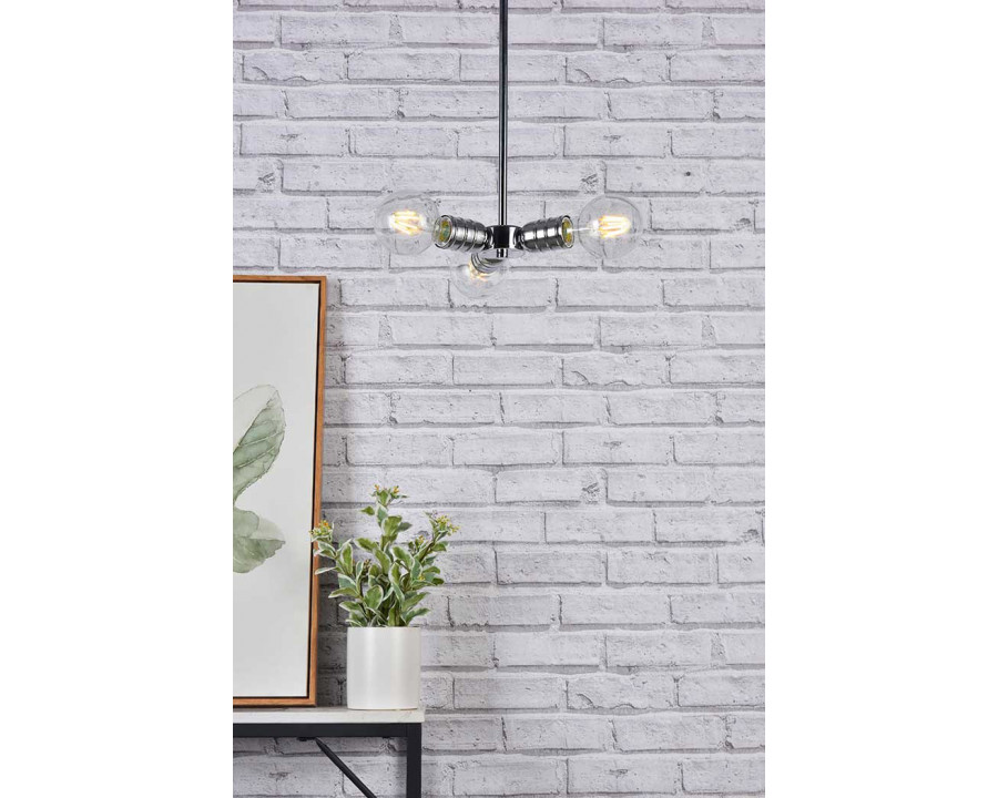 Elegant Reyes 3 Lights Pendant - Chrome (LD2337C)