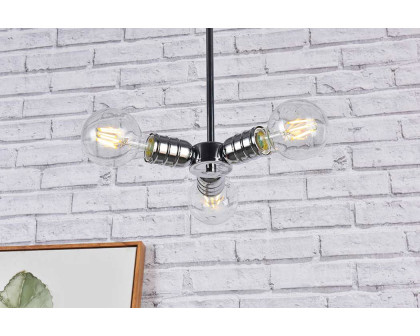 Elegant Reyes 3 Lights Pendant - Chrome (LD2337C)