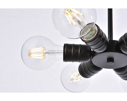 Elegant Reyes 6 Lights Pendant - Black (LD2338BK)