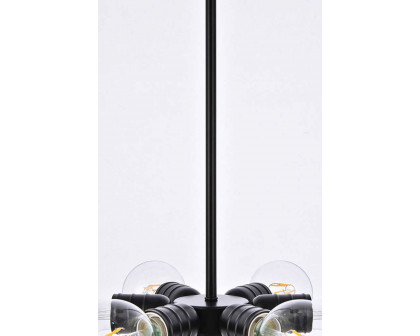 Elegant Reyes 6 Lights Pendant - Black (LD2338BK)