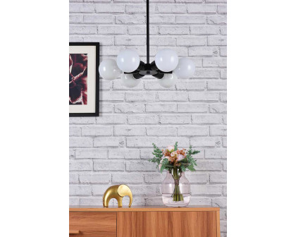 Elegant Reyes 6 Lights Pendant - Black (LD2338BK)