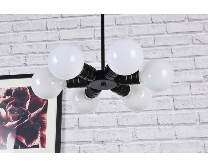 Elegant Reyes 6 Lights Pendant - Black (LD2338BK)