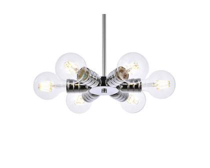 Elegant Reyes 6 Lights Pendant - Chrome (LD2338C)