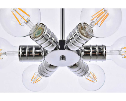 Elegant Reyes 6 Lights Pendant - Chrome (LD2338C)