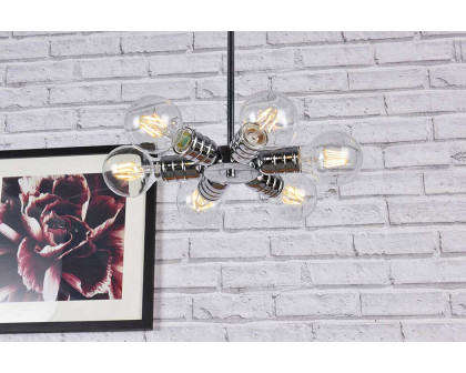 Elegant Reyes 6 Lights Pendant - Chrome (LD2338C)