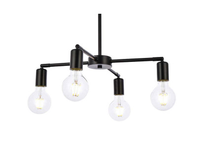 Elegant Cairo 4 Lights Pendant - Black (LD2339BK)